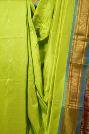 Neon Green Silk Paithani Saree - SRNGSPS723