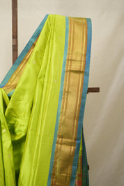 Neon Green Silk Paithani Saree - SRNGSPS723