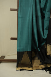 Metallic Green Soft Silk Saree - SRMGSSS463