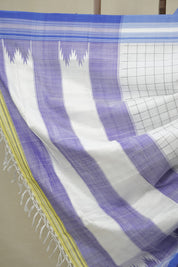 White Cotton Ilkal Saree - SRWCIS917