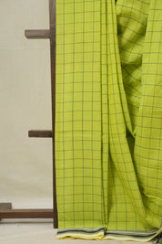 Parrot Green Cotton Ilkal Saree - SRPGCIS916