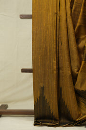 Gold Raw Silk Saree - SRGRSS1010