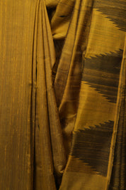 Gold Raw Silk Saree - SRGRSS1010