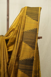 Gold Raw Silk Saree - SRGRSS1010