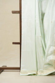 Pastel Mint Green Silk Paithani Saree - SRPMGSPS757