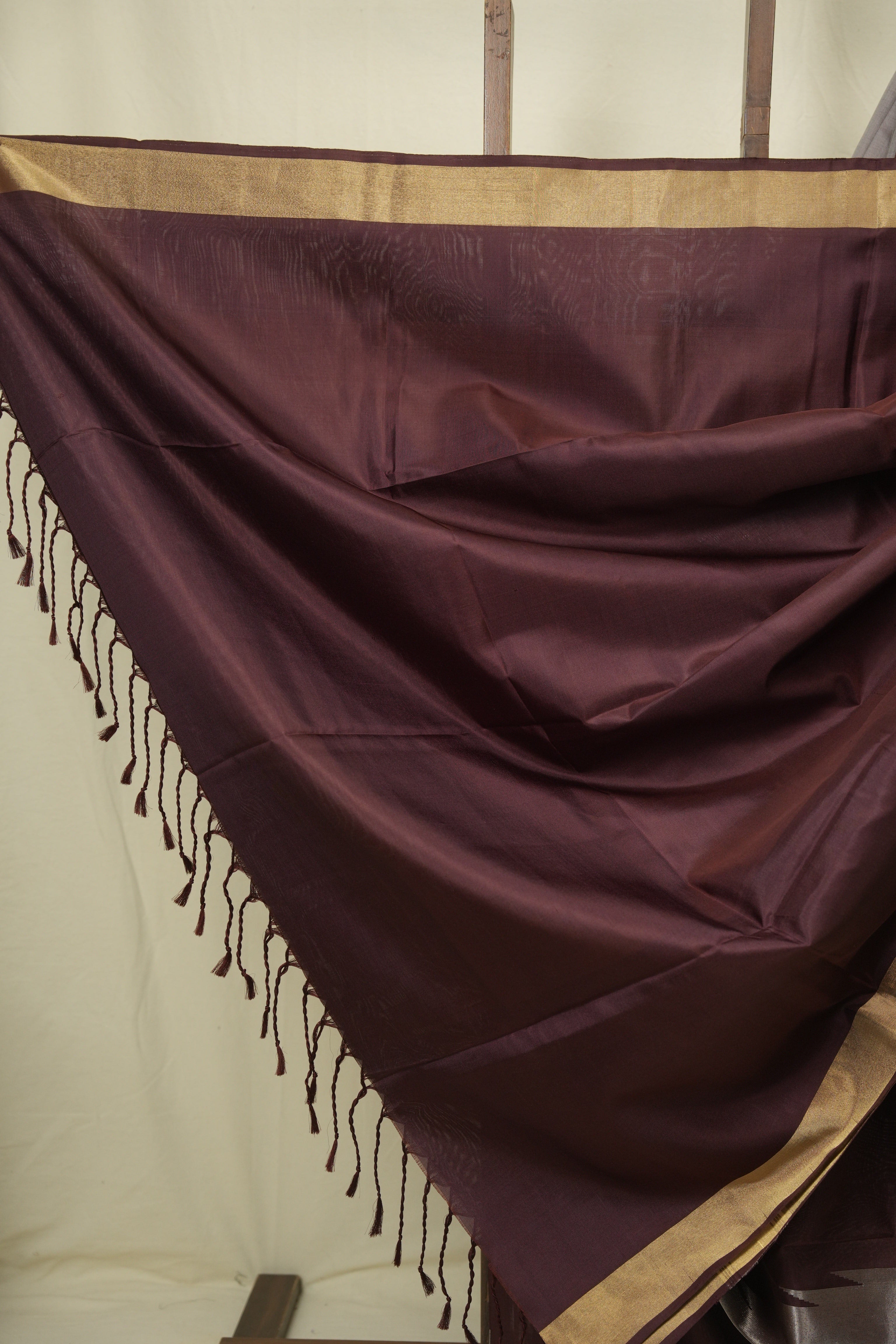 Metallic Grey Soft Silk Saree - SRMGSSS465