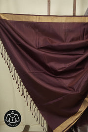 Metallic Grey Soft Silk Saree - SRMGSSS465
