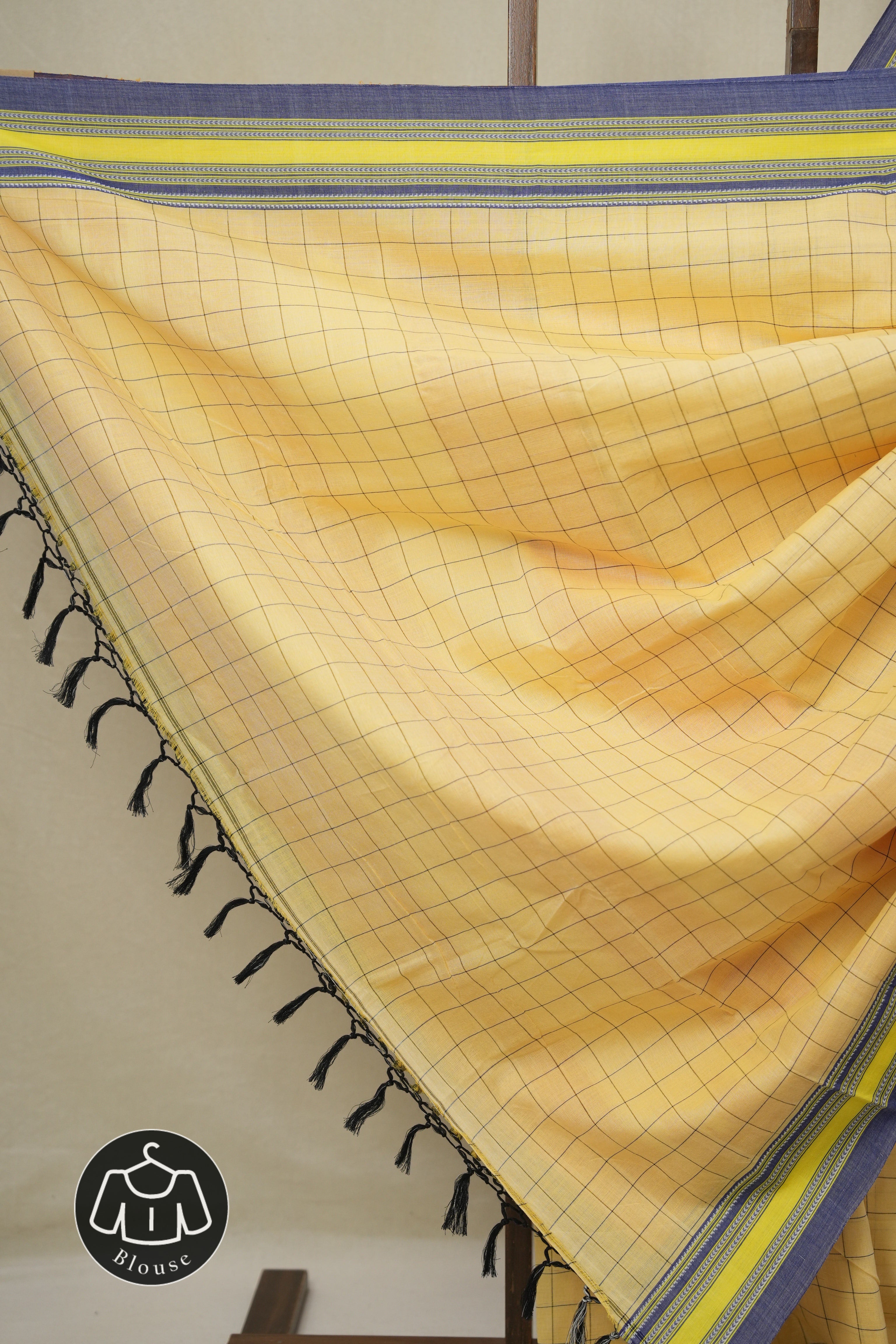 Butter Yellow Cotton Ilkal Saree - SRBYCIS915