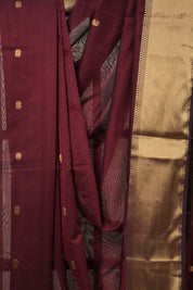 Wine Maheshwari Saree - SRWMS1039