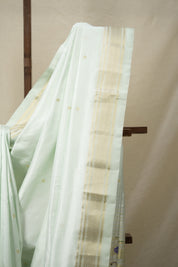 Pastel Mint Green Silk Paithani Saree - SRPMGSPS757