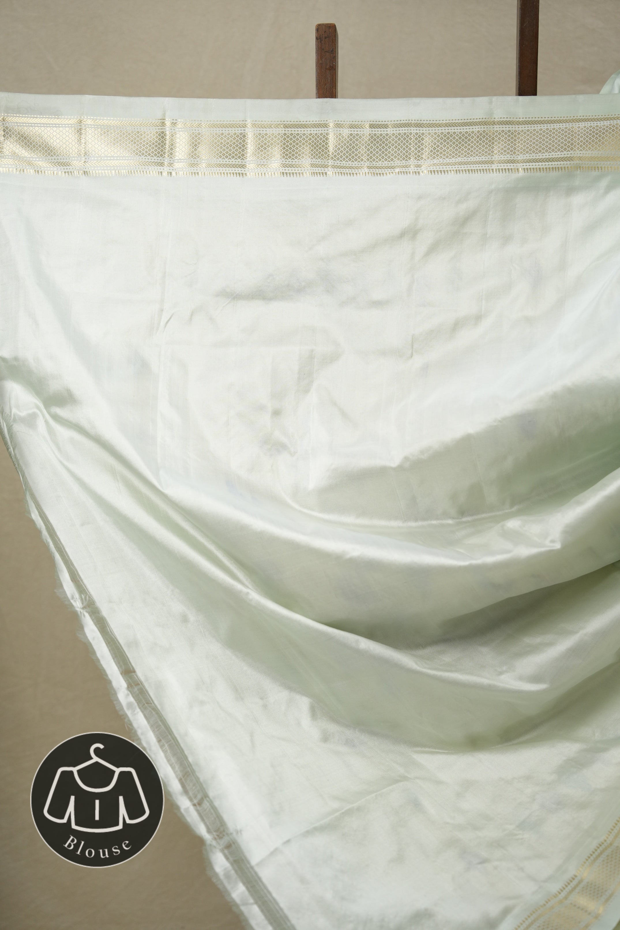 Pastel Mint Green Silk Paithani Saree - SRPMGSPS757