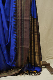 Royal Blue Raw Silk Saree - SRRBRSS1004