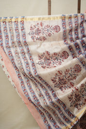 Peach HBP Cotton Silk Saree With Maheshwari Border - SRPCSS1335