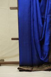 Royal Blue Raw Silk Saree - SRRBRSS1004
