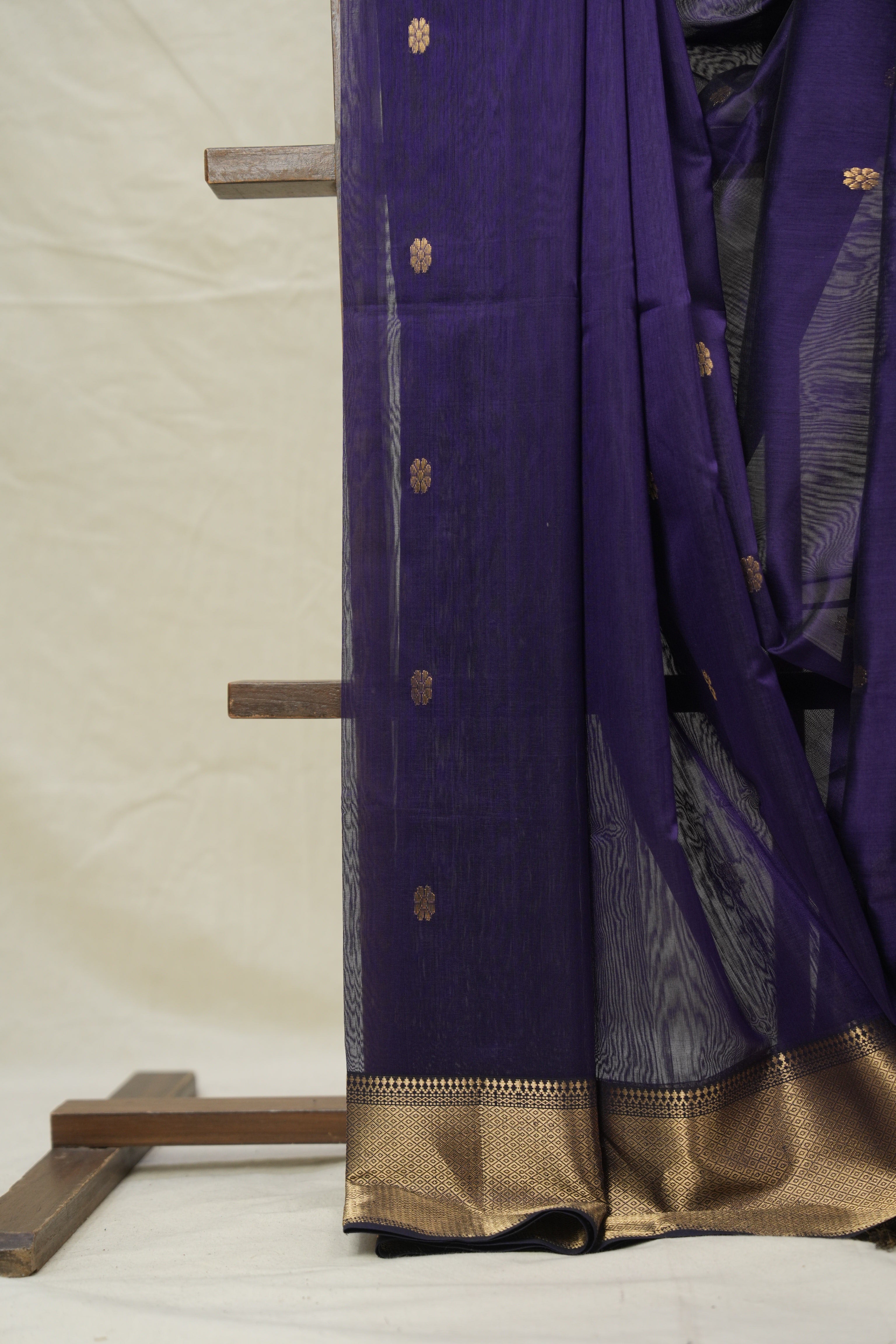 Violet Purple Maheshwari Saree - SRVPMS1041