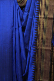 Royal Blue Raw Silk Saree - SRRBRSS1004