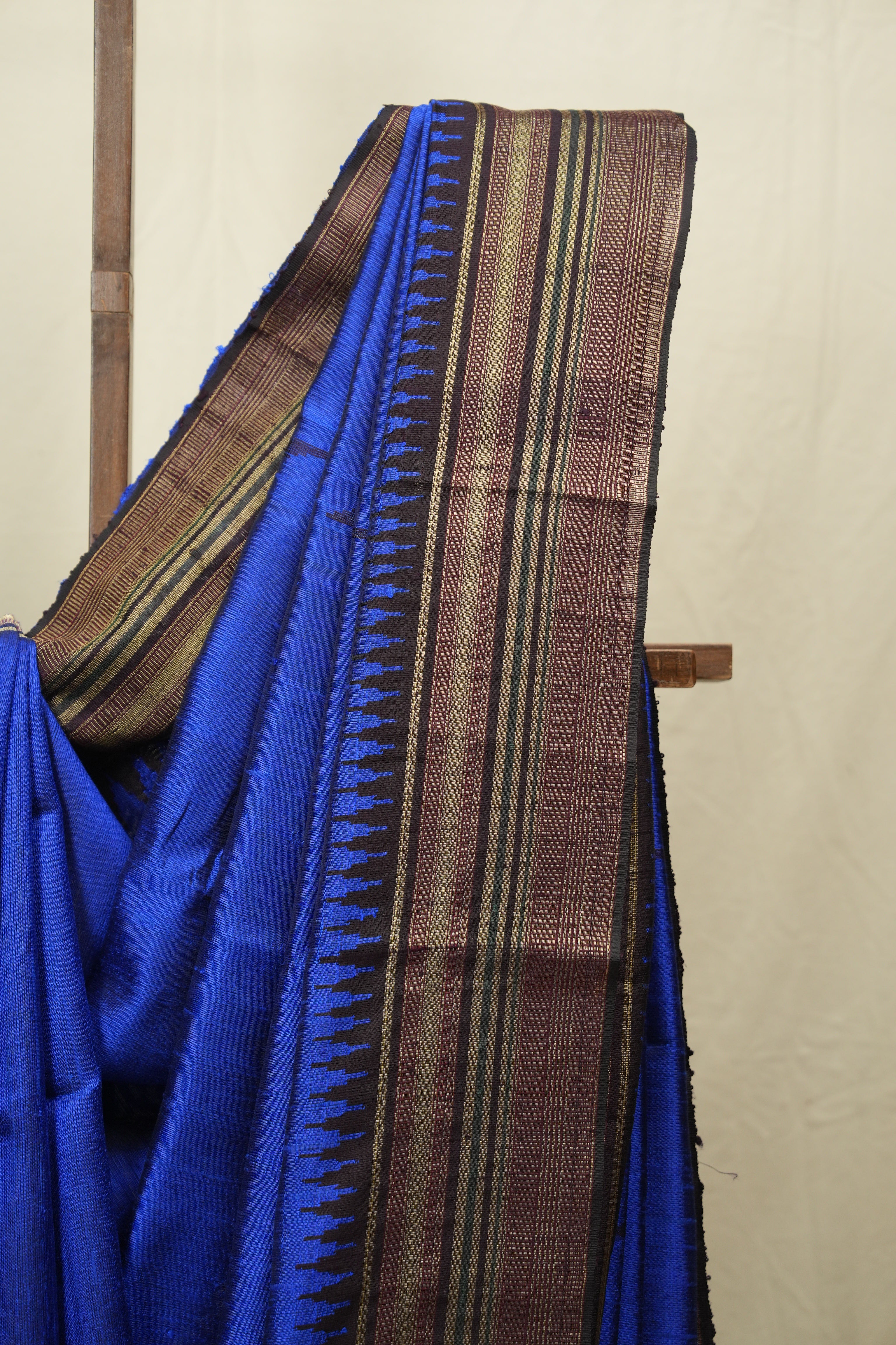 Royal Blue Raw Silk Saree - SRRBRSS1004