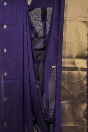 Violet Purple Maheshwari Saree - SRVPMS1041