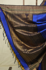 Royal Blue Raw Silk Saree - SRRBRSS1004