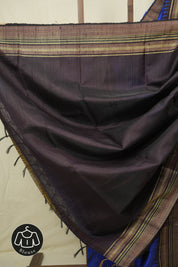 Royal Blue Raw Silk Saree - SRRBRSS1004