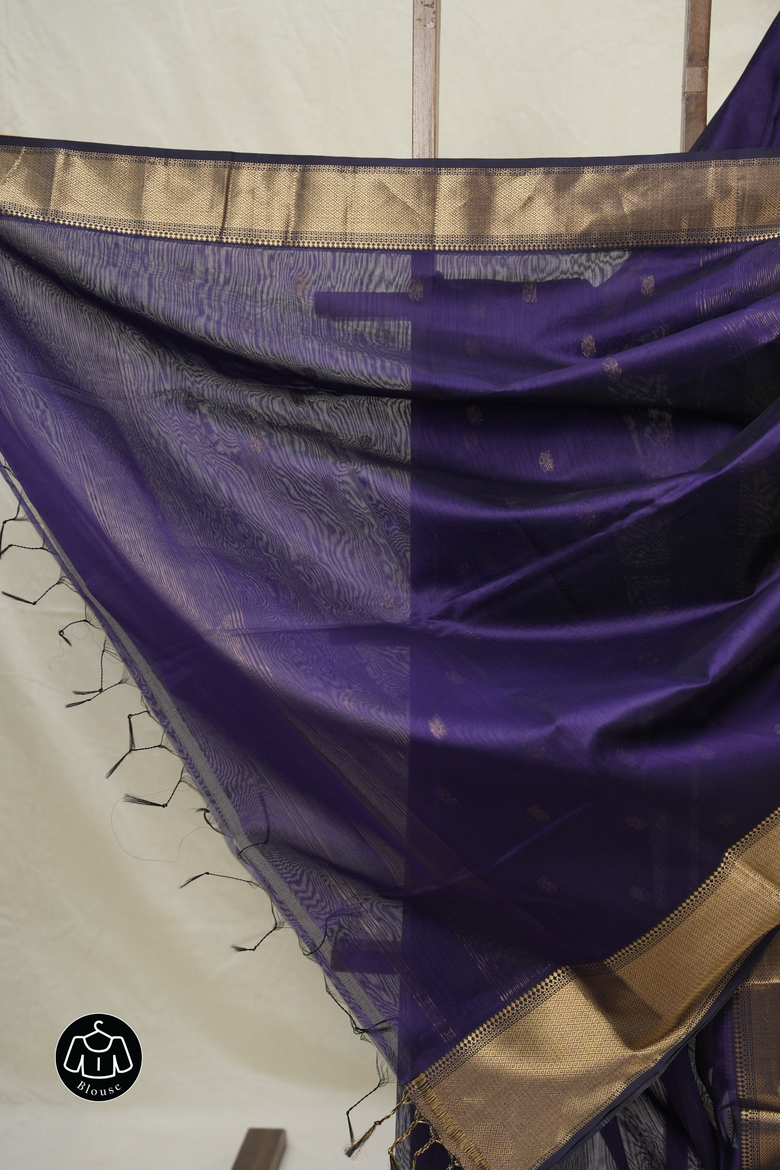 Violet Purple Maheshwari Saree - SRVPMS1041