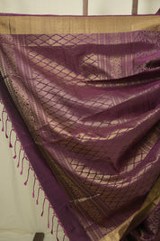 Burgundy Soft Silk Saree - SRBSSS469