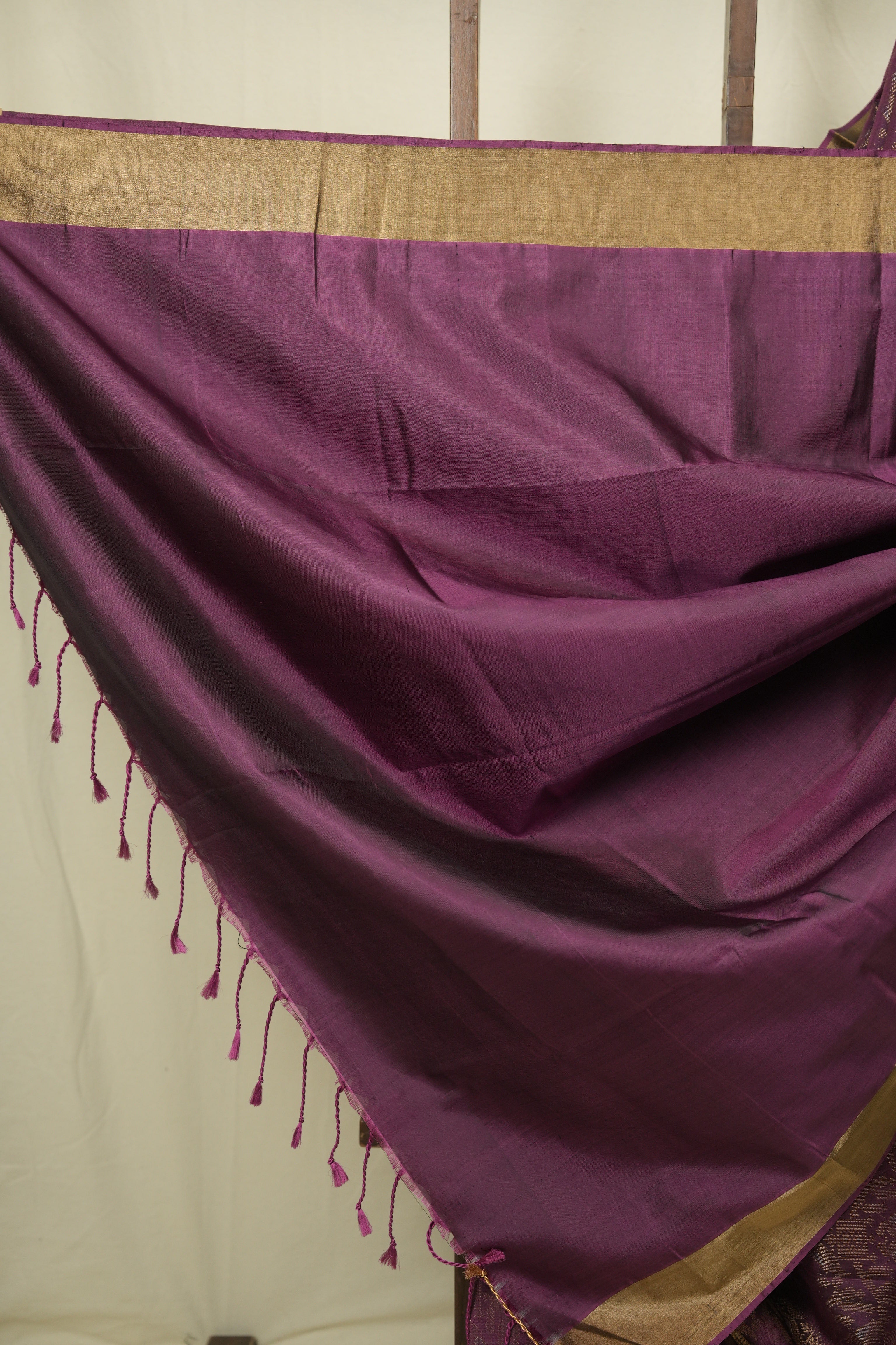 Burgundy Soft Silk Saree - SRBSSS469