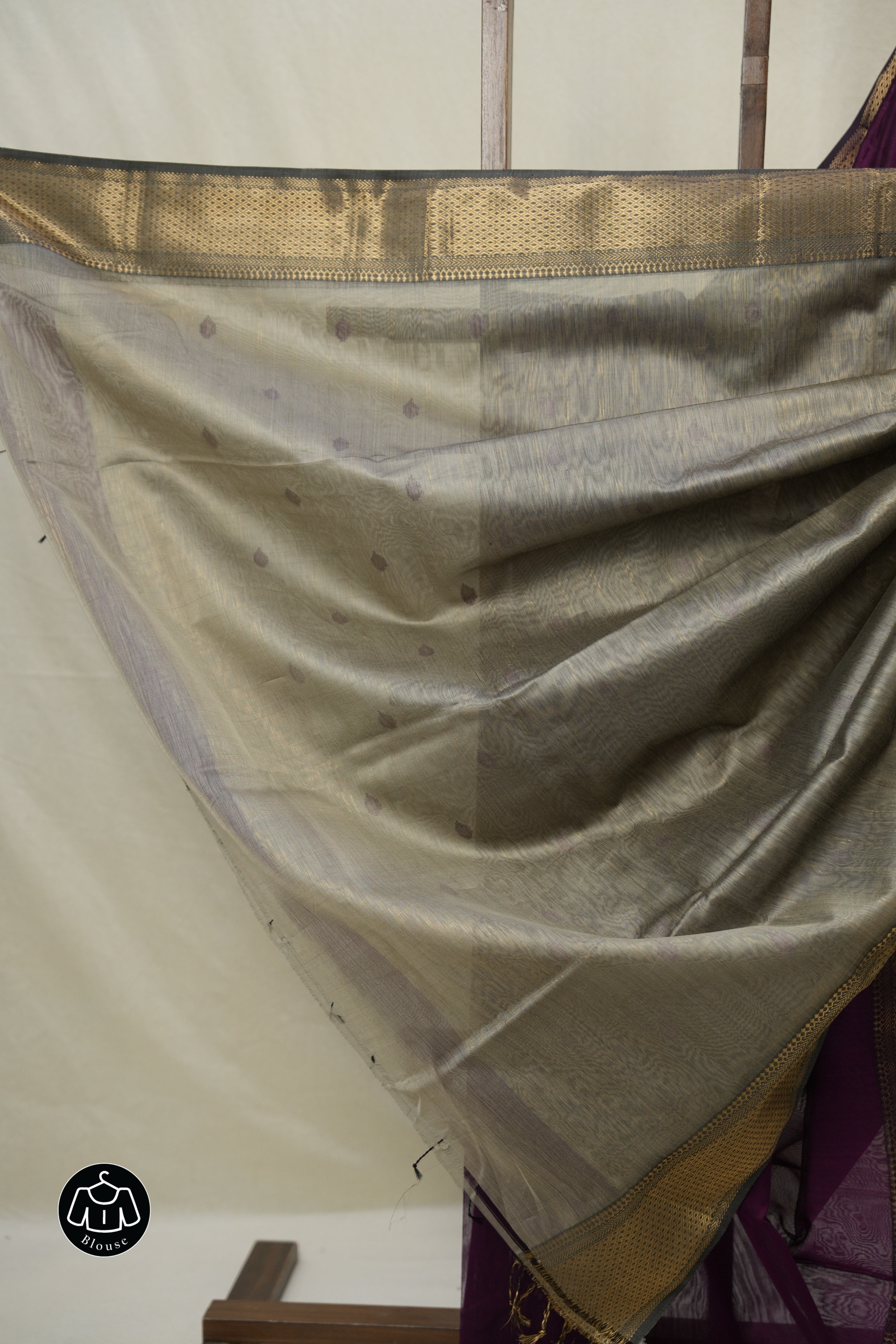 Purple Maheshwari Saree - SRPMS1044