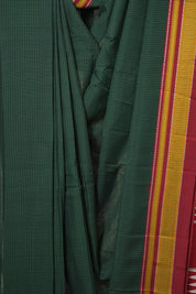 Green Mixed Cotton Ilkal Saree - SRGMCIS933