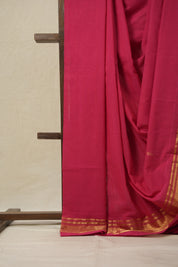 Rani Pink Cotton Paithani Saree - SRRPCPS636