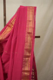Rani Pink Cotton Paithani Saree - SRRPCPS636