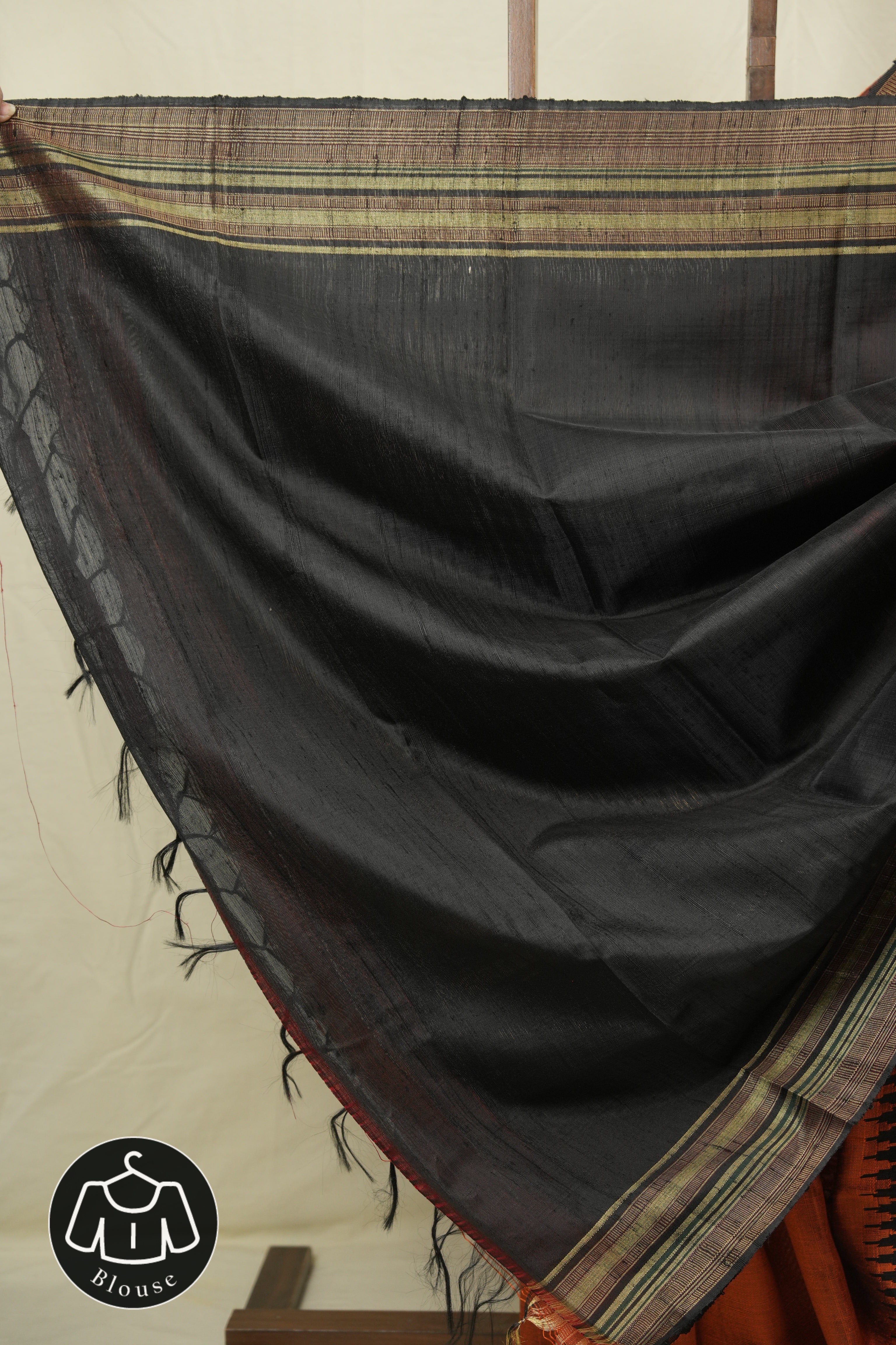 Orange raw Silk Saree - SRORSS1006