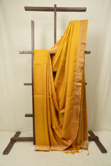 Mustard Yellow Soft Silk Saree - SRMYSSS467
