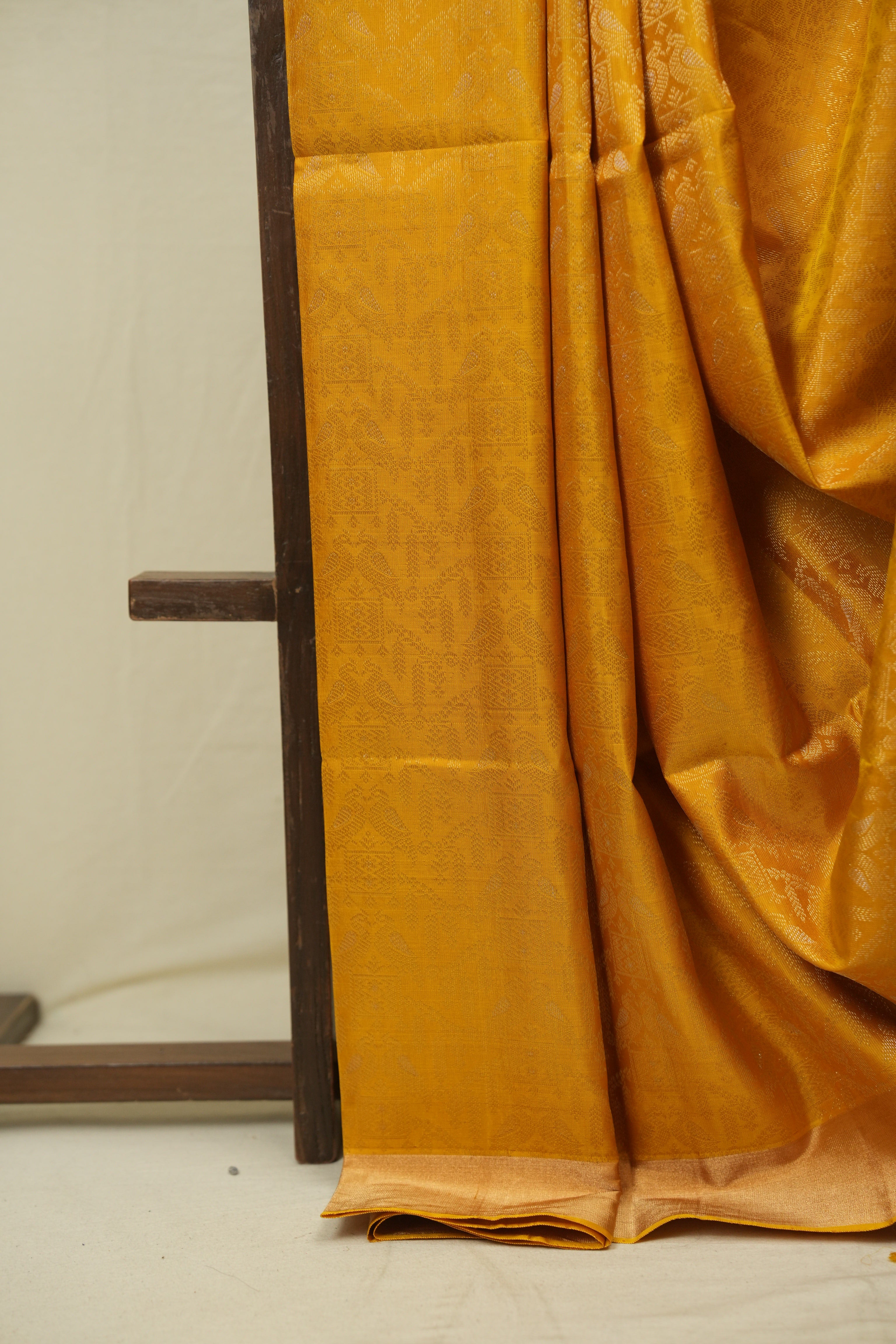 Mustard Yellow Soft Silk Saree - SRMYSSS467