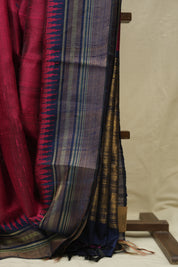 Pink Raw Silk Saree - SRPRSS1007