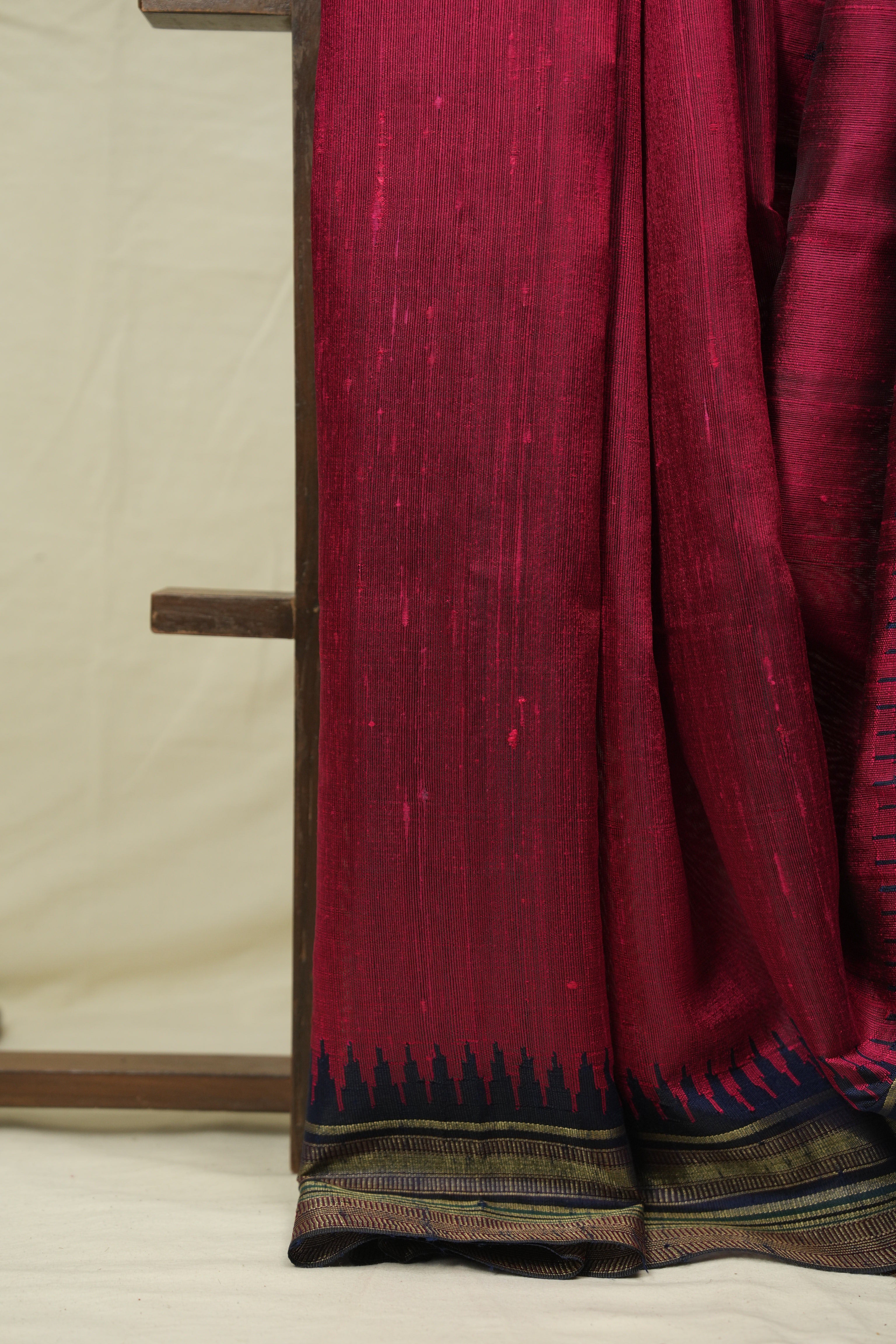 Pink Raw Silk Saree - SRPRSS1007