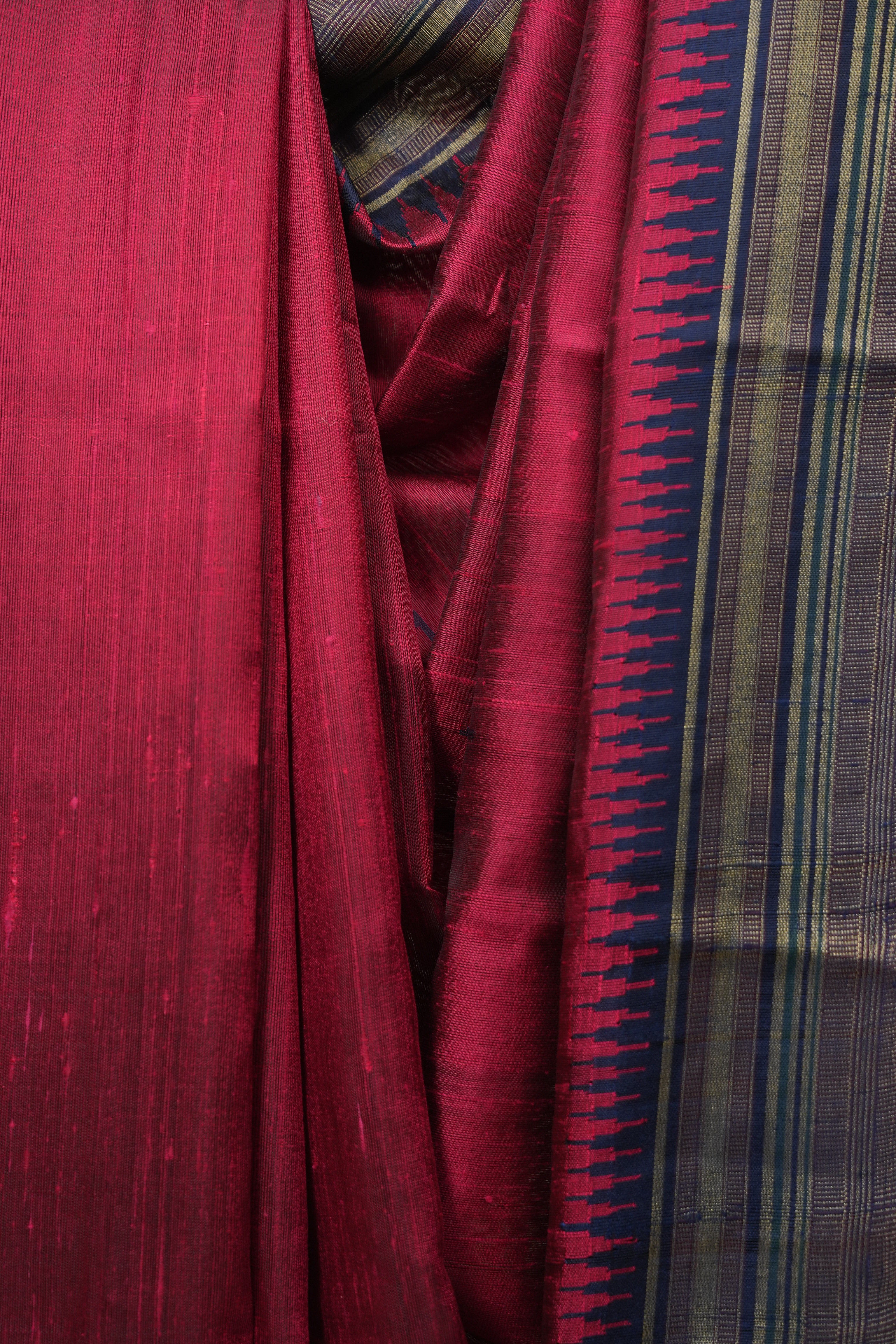 Pink Raw Silk Saree - SRPRSS1007