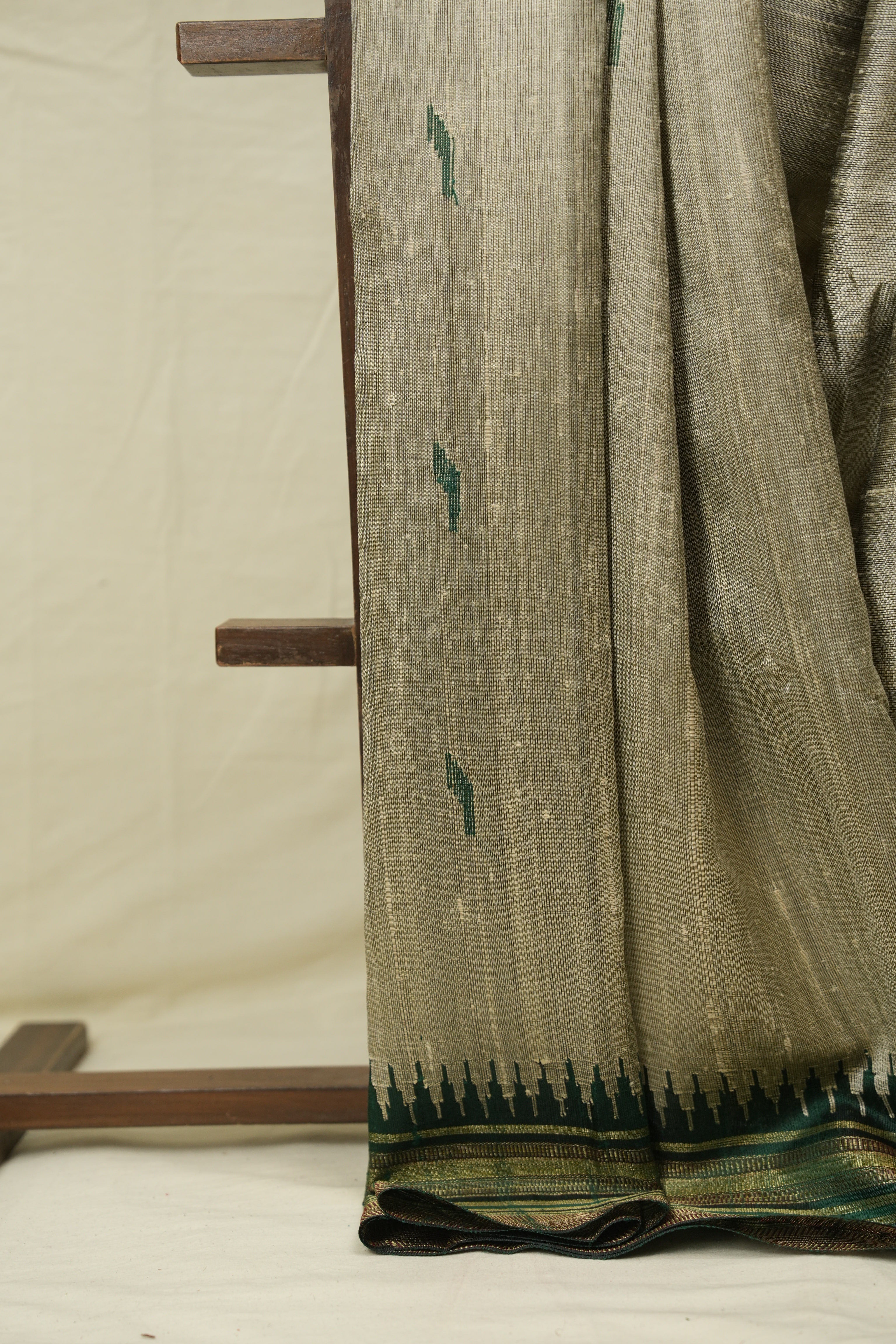 Grey Raw Silk Saree - SRGRSS1002