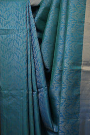 Peacock Blue Soft Silk Saree - SRPBSSS468
