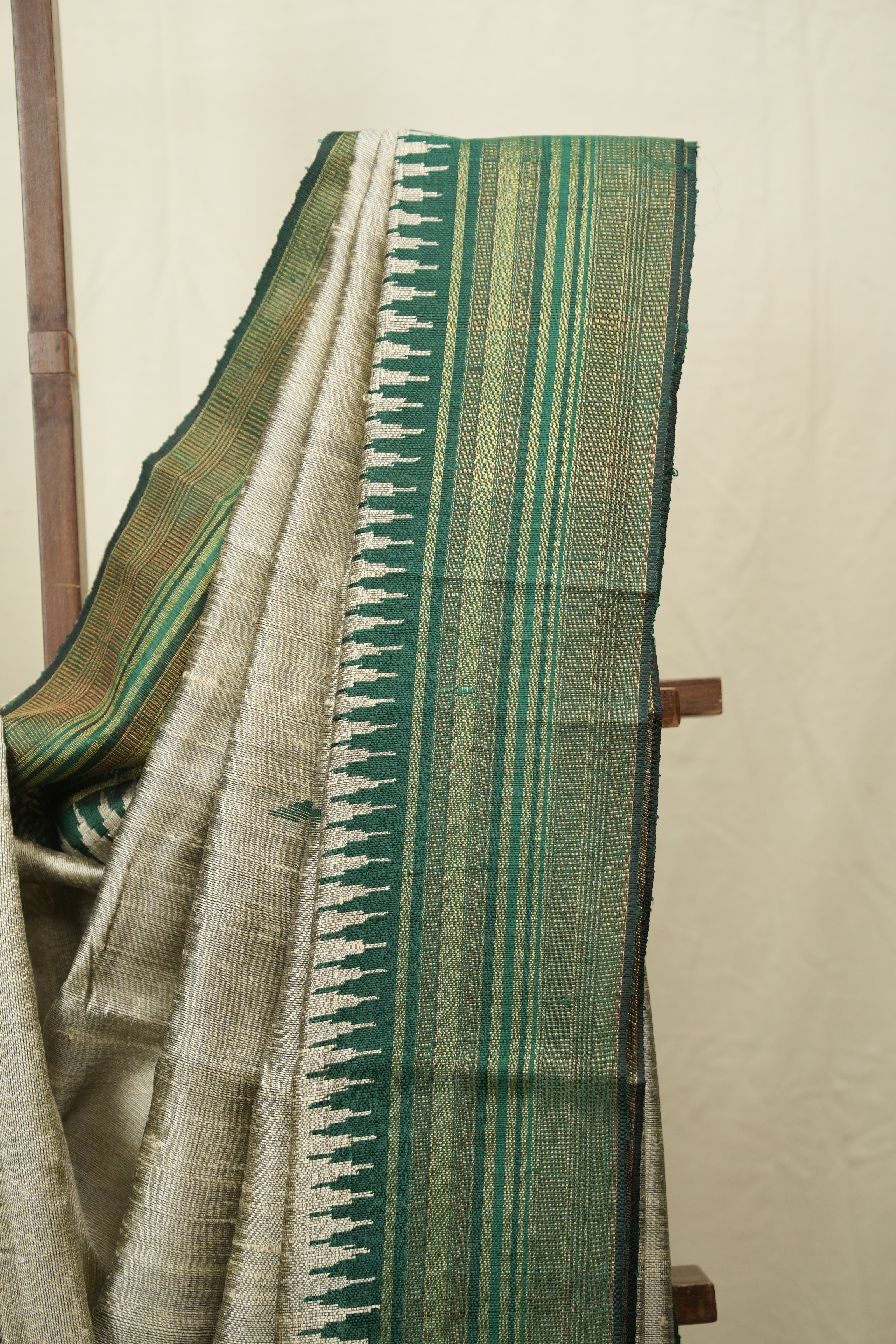 Grey Raw Silk Saree - SRGRSS1002
