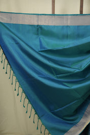 Peacock Blue Soft Silk Saree - SRPBSSS468