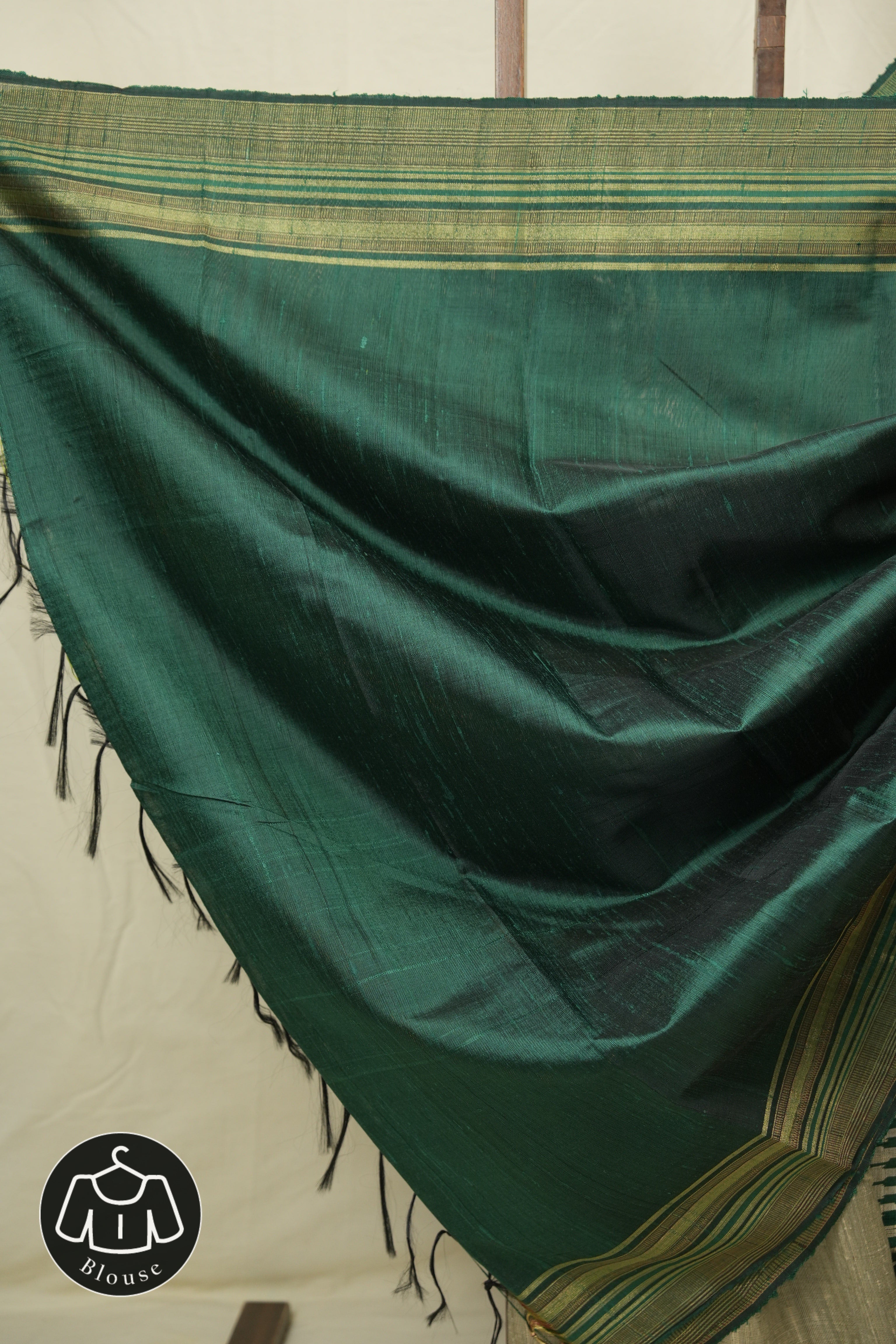 Grey Raw Silk Saree - SRGRSS1002