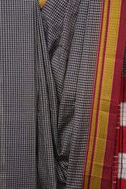 Black Mixed Cotton Ilkal Saree - SRBMCIS930