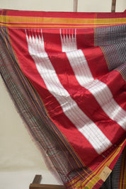 Black Mixed Cotton Ilkal Saree - SRBMCIS930