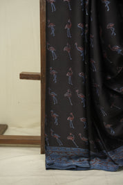 Black HBP Modal Silk Saree - SRBSMS664