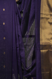 Purple Maheshwari Saree - SRPMS1032
