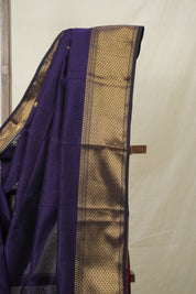 Purple Maheshwari Saree - SRPMS1032