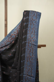Black HBP Modal Silk Saree - SRBSMS664