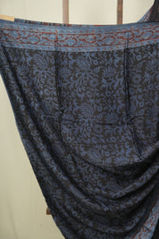 Black HBP Modal Silk Saree - SRBSMS664