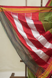 Green Mixed Cotton Ilkal Saree - SRGMCIS941